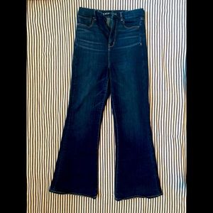 American Eagle Outfitters Dark Blue Flare Jeans